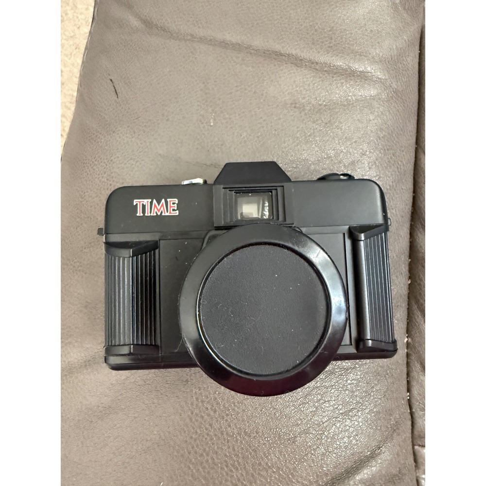 TIME Magazine Vintage 35mm Film Camera 50mm Kinetic Optical Color Lens Black
